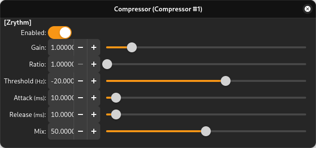 Compressor screenshot