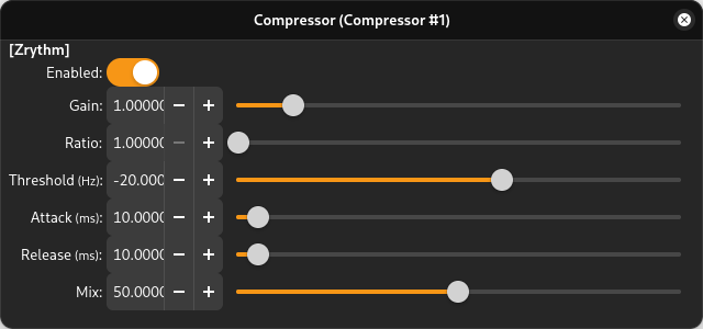 Compressor captura do ecrã