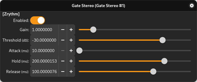 Gate Stereo captura do ecrã