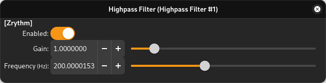 Highpass Filter 스크린샷